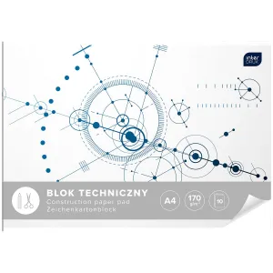 Interdruk technischer Block A4 weiß 170g 10k (BLT)