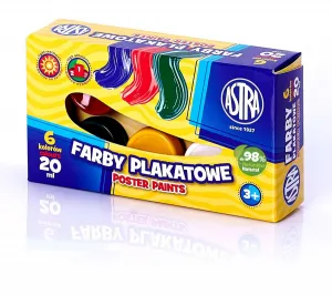 Astra Plakatmalfarben Farbe: Mix 20ml 6 Farben. (301109001)