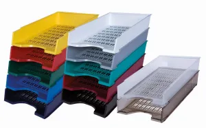 Donau durchbrochene Ablageschublade - gelb 256mm x 70mm x 370mm (7470001-11)