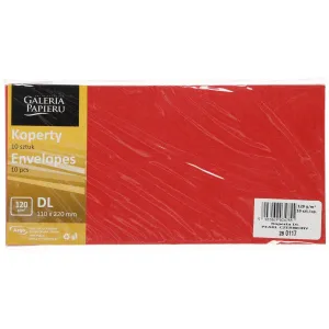 Gallery Paper DL-Umschlag - Rot 110mm x 220mm (280117)