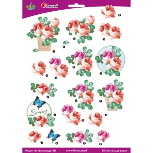 Titanum Craft-Fun Series Decoupage-Zubehör 3D Dekorationspapier (22004)