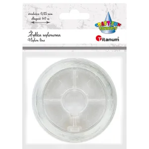 Titanum Craft-Fun Series dekoratives Monofilament 0,5 mm x 40 m - transparent (Nylon)