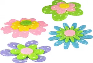 Titanum Craft-Fun Series 3D-Filz-Blumenaufkleber (M-02)