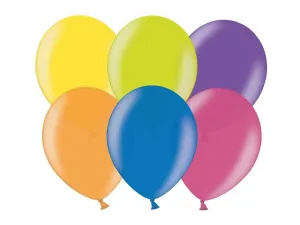 Partydeco metallisierter Gummiballon 100 Stück mix