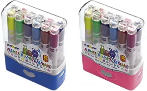 Fun&Joy runder Marker mit Stempeln in 12 Farben (FJGCP20501-12)