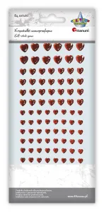 Titanum Craft-Fun Series selbstklebende Kristalle rot (Herzen)