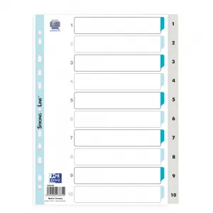 Oxford Zahlenblock A4 weiß 10k 1-10 (100204765)