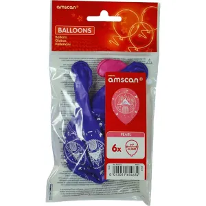 Amscan Gummiballon 6 Stück Prinzessin (9901072)