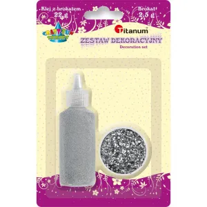 Titanum Craft-Fun Series Glitter Farbe: silber 1 Farbe. (Satz)