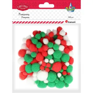 Titanum Craft-Fun Serie Pompons Mix 140 Stück (338615)