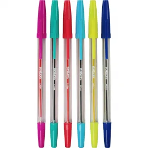 Titanum fluo Kugelschreiber Set 6 Farben