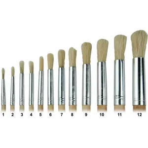 Rundpinselset für Ölfarben 12 Stück Nr. 1 bis 12