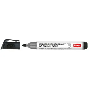 Toma dry erase marker schwarz runde Spitze 2.0mm schwarz (TO-266 3 2)