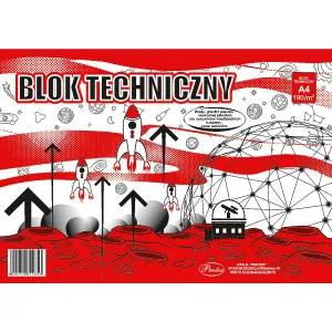 Protos technischer Block A4 weiß 190g 10k