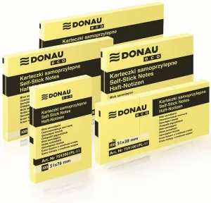 Donau Eco Haftnotizen gelb 100k 51mm x 76mm (7592001PL-11)