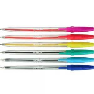 Titanum fluo Kugelschreiber Set 6 Farben
