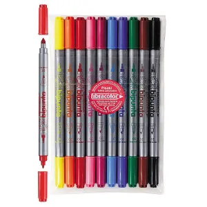 Fibracolor doppelseitiger Marker 10 Farben