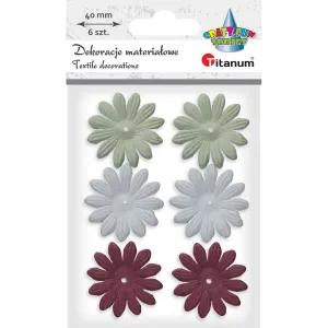 Titanum Craft-Fun Series Stoff Ornament Blumen (ZD-005)