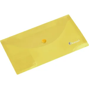 PP Titanum DL gelb transparent gestreifte Umschlagmappe (TKDLTYL)