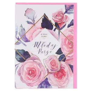 Art Nuvo Hochzeit Klappkarte B6