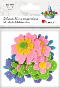 Titanum Craft-Fun Series 3D-Filz-Blumenaufkleber (M-02)