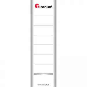Beschreibungsetiketten für Binder Titanum doppelseitig - weiß 70mm