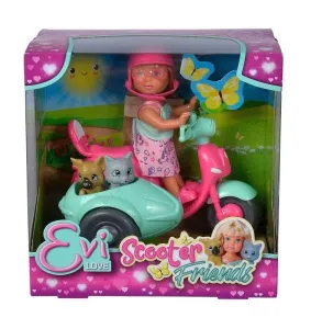 Simba Evi 120mm Puppe (auf einem Motorroller)