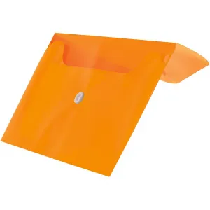 Tetis Kunststoff-Clip-Mappe pp Umschlag DL Farbe: orange 140 mic. 110mm x 220mm (BT612-P)