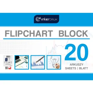 Interdruk Flipchart-Block A1 20k. 80g Scheck 1000mm x 640mm (FLI20#)