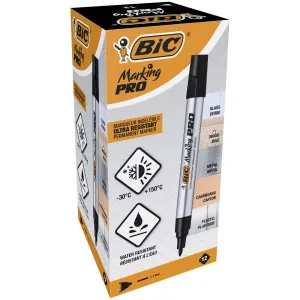 Bic Marking Permanentmarker, schwarze Rundspitze (964800)