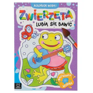 Aksjomat Lernheft Ich male mit Wasser! Tiere lieben es zu spielen. Ein Wasser-Malbuch (3272)