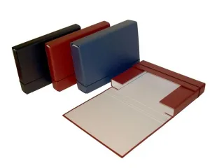 Ordner mit breitem Rücken und Gummiband Delfin A4 Farbe: marineblau (5907623219596)