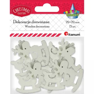 Titanum Craft-Fun Series Rentier Ornament aus Holz (MTCR-WDC798)