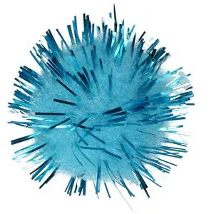 Titanum Craft-Fun Serie Glitter Pom-Poms blau 15 Stück (338527)