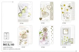 Pol-Mak B6 vergoldete Hochzeitsklappkarte Mix Design (B6S)