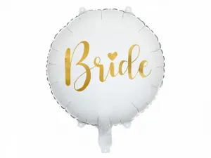 Partydeco Braut 45 cm weiß 18-Zoll Folienballon (FB138)