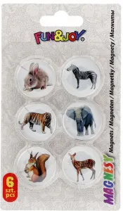 Fun&Joy ANIMALS runder Magnet - Mix ø 30mm