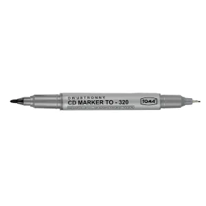 Toma doppelseitiger CD-Marker, schwarz 0,5-0,8mm (TO-320 3 2)