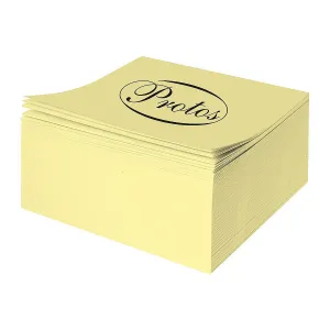 Protos Origami Papierwürfel - leuchtend gelb 84mm x 84mm x 30mm