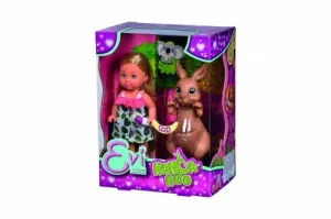 Simba Evi Puppe mit Känguru 120mm