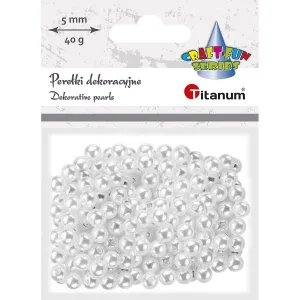 Titanum Craft-Fun Series Perlen 5mm weiß (X107)