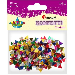 Konfetti Titanum Craft-Fun Serie Dreiecke Farben mischen