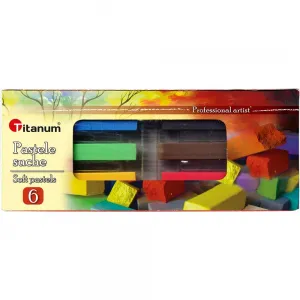 Titanum Trockenpastellkreiden 6 Farben