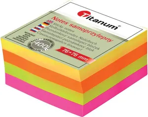 Titanum mix fluo Haftnotizen 400k 76mm x 76mm (YGSF-02)