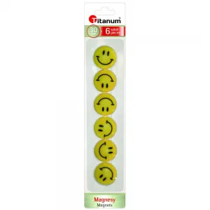 Rundmagnet aus Titan 30 mm - gelb 30 mm (T-25030)