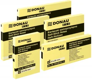 Donau Eco gelb 100k 76mm x 76mm Selbstklebezettel (7593001PL-11)