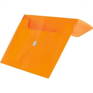 Tetis Kunststoff-Clip-Mappe pp Umschlag DL Farbe: orange 140 mic. 110mm x 220mm (BT612-P)