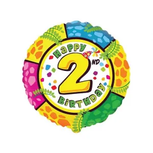 Godan Happy Birthday Folienballon - 2 18cal (B401575/2)