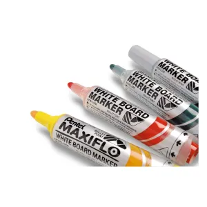 Pentel Trockenlöschmarker, schwarz, 2,0-2,5 mm, runde Spitze