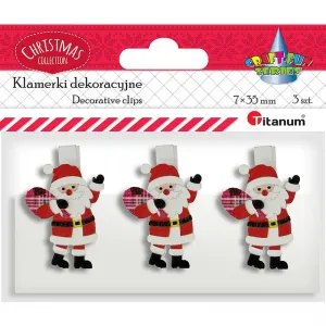 Titanum Craft-Fun Series Holzornament XMAS Weihnachtsmänner (AQE19118-5)